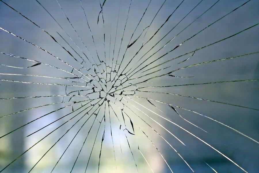 broken window glass