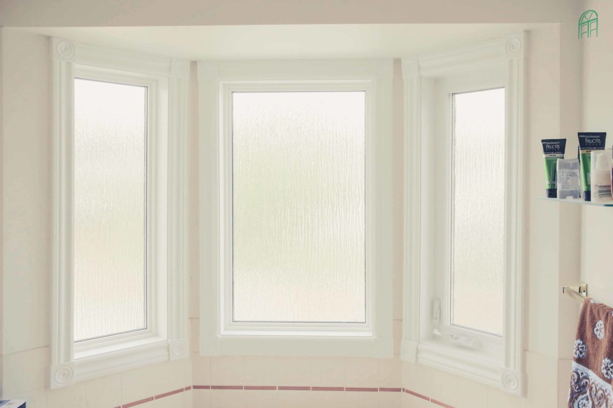 three bathroom windows