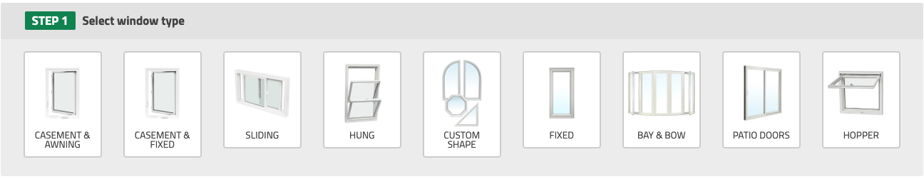 Cost Estimator for diferent windows style